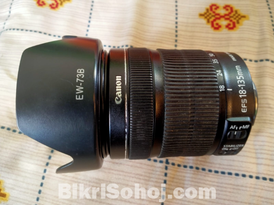 CANON EF-S 18-135 MM F/3.5- 5.6 IS SML DSLR CAMERA LENS